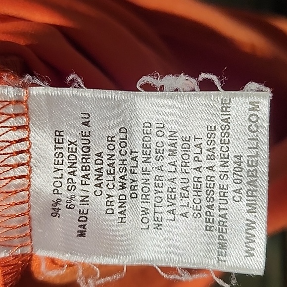 Orange dress with cap sleeves - Picture 5 of 5